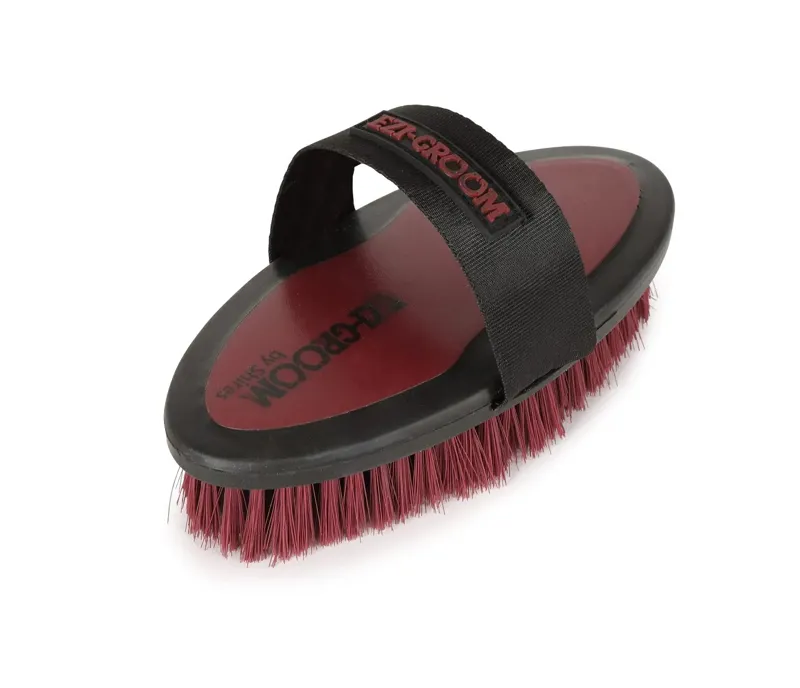 EZI-GROOM Grip Small Body Brush in Burgundy